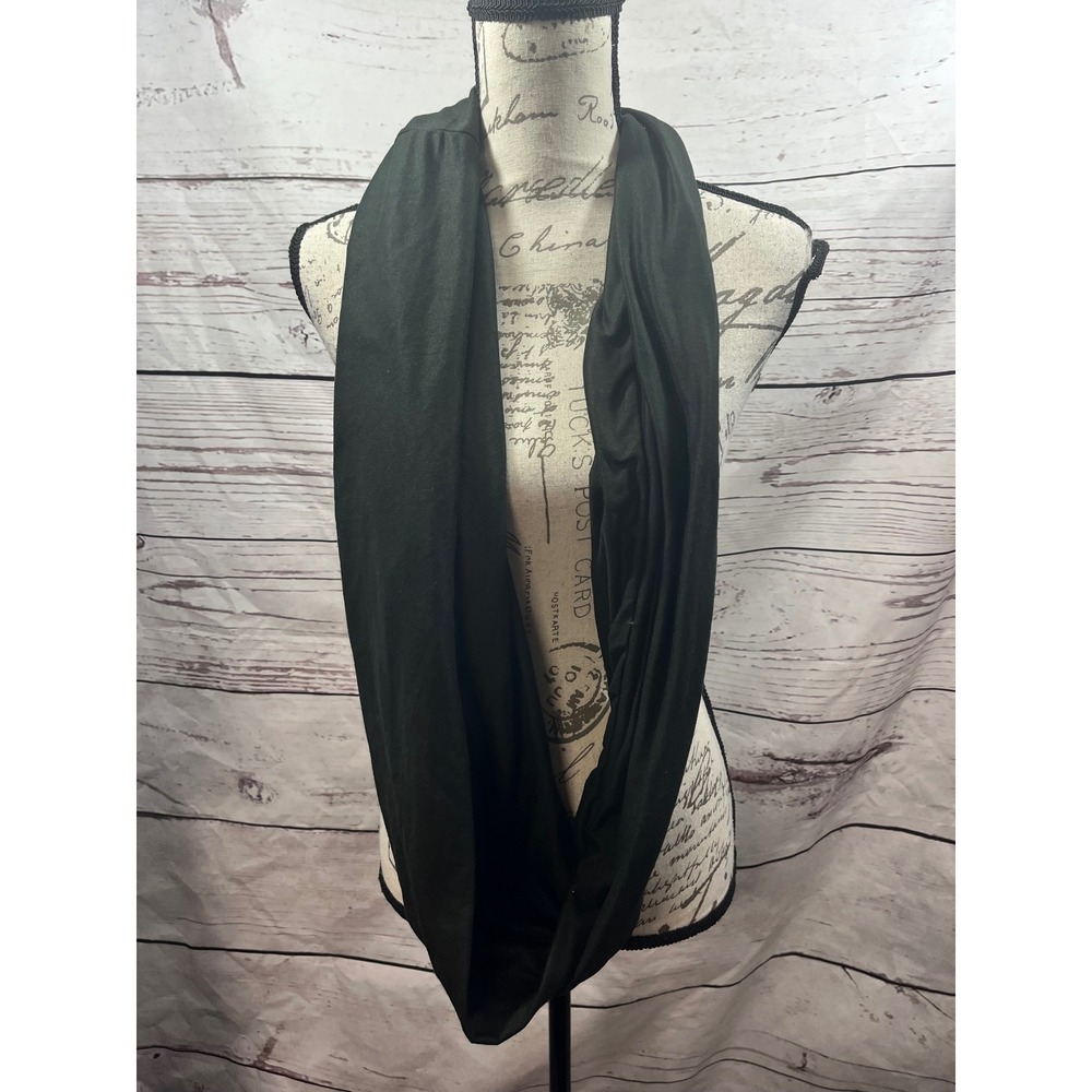 Beyond Yoga Black Infinity Scarf Soft Jersey Athleisure Loop Scarf FabFitFun